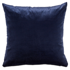 Velour pude - M�rk bl� - 58x58