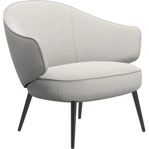 L�nestol - Hvidt stof