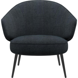 Lnestol - Mrk bl stof