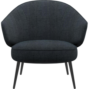 Lnestol - Mrk bl stof