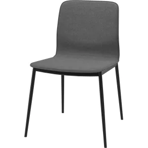 8 stk. spisestole i mrkt gr stof