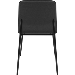 8 stk. spisestole i mrkt gr stof