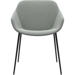 6 stk. Spisestole - Lys gr� stof