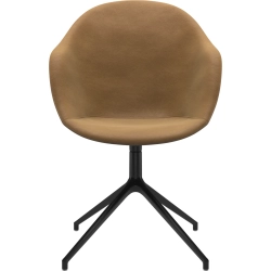 6 stk. Spisestole - Cognacfarvet lder