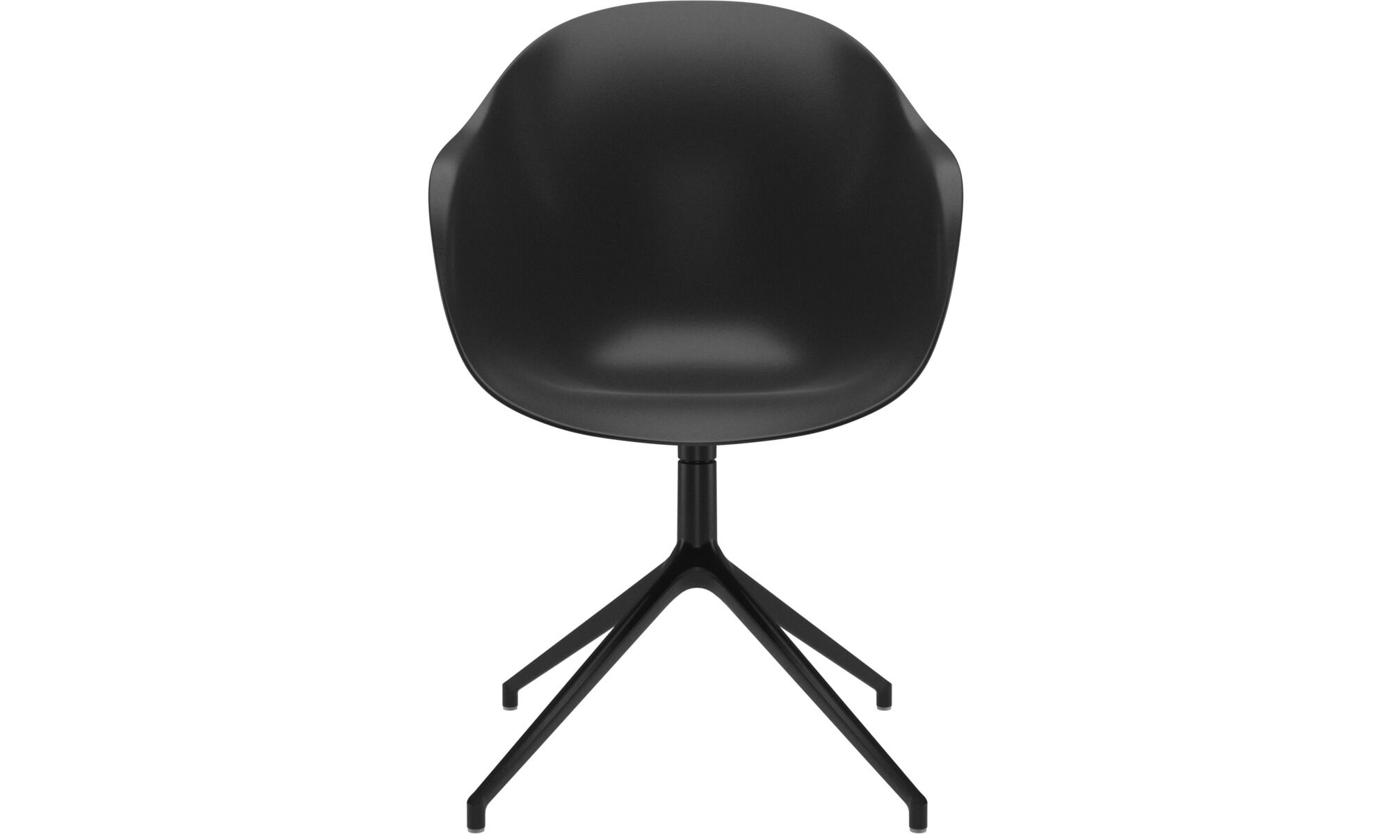 6 stk. Spisestole - Sort plast