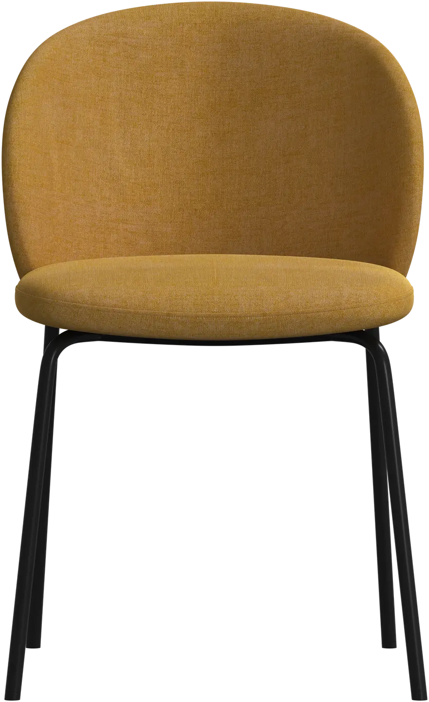 4 stk. Spisestole - Gult stof