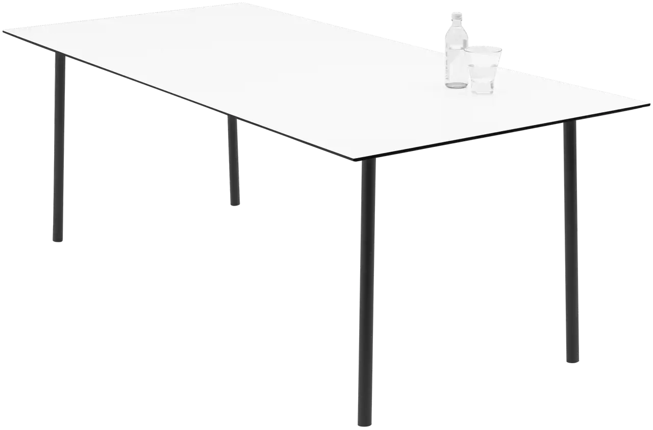 Udendrs spisebord - Hvid compact laminat