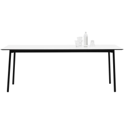 Udend�rs spisebord - Hvid compact laminat