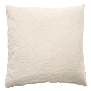 Pude - Hvid / creme stof - 43x43