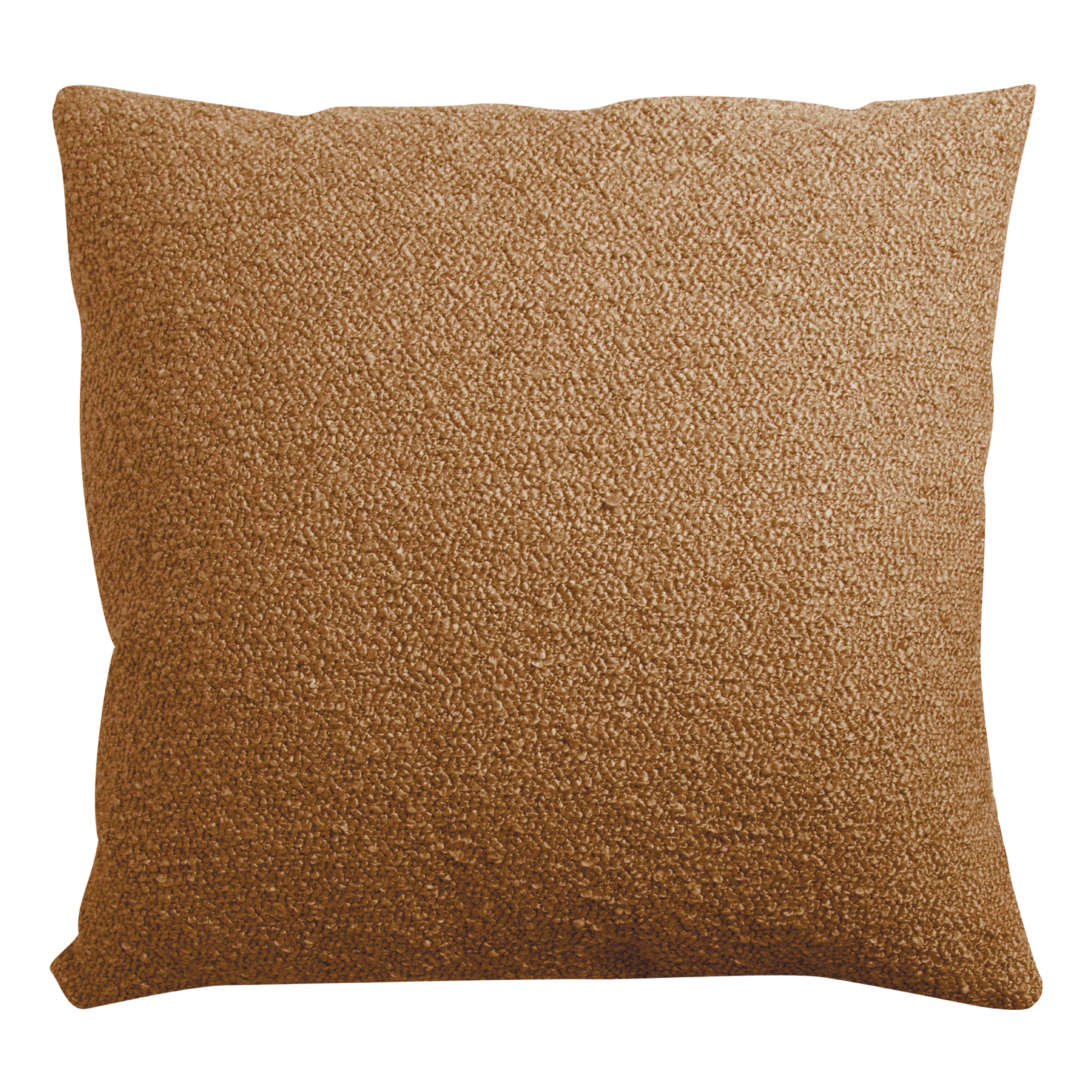 Boucle pude - Sennepsfarvet - 43x43