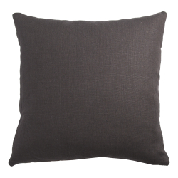 Boucl� pude - M�rk brun stof - 43x43