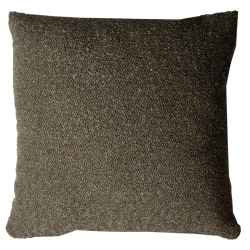 Boucl� pude - M�rk gr�n stof - 43x43