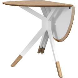 Rundt spisebord i eg