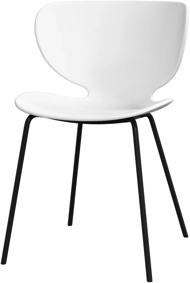 6 stk. Spisestole - Hvid plast