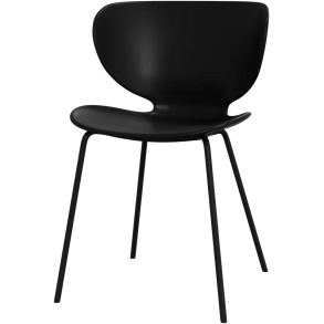 6 stk. Spisestole - Sort plast