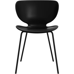 6 stk. Spisestole - Sort plast