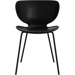 6 stk. Spisestole - Sort plast