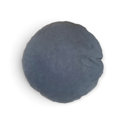 Rund pude - Gr� velour