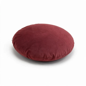 Rund pude - R�d velour