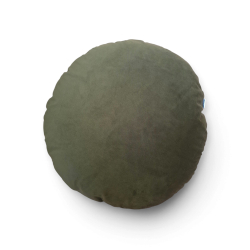 Rund pude - Gr�n velour