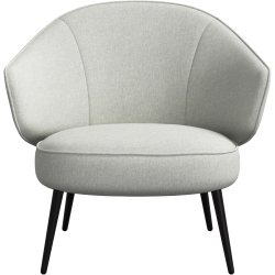 L�nestol - Lys gr� stof