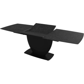 Spisebord med udtr�k - M�rkegr� keramik