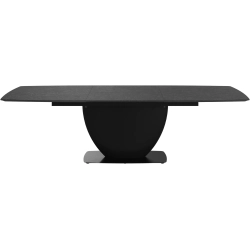 Spisebord med udtr�k - M�rkegr� keramik