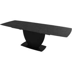 Spisebord med udtr�k - M�rkegr� keramik