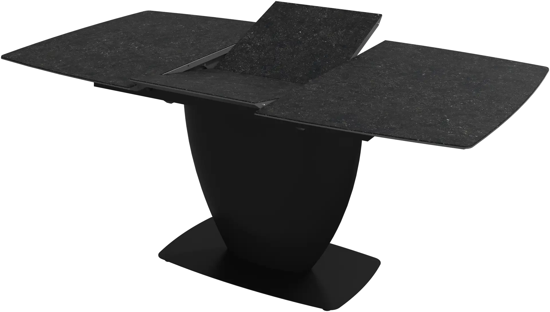 Spisebord med udtr�k - M�rkegr� keramik