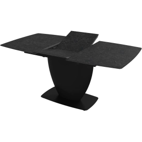 Spisebord med udtr�k - M�rkegr� keramik