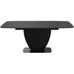 Spisebord med udtr�k - M�rkegr� keramik