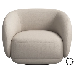L�nestol - Beige stof