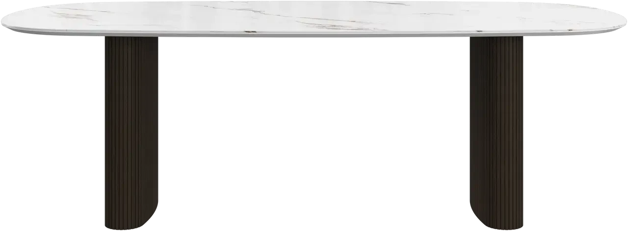 Spisebord - Hvid keramik