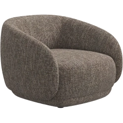 L�nestol - Beige / brun stof