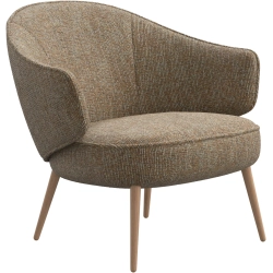 Lnestol - Sennepsfarvet stof