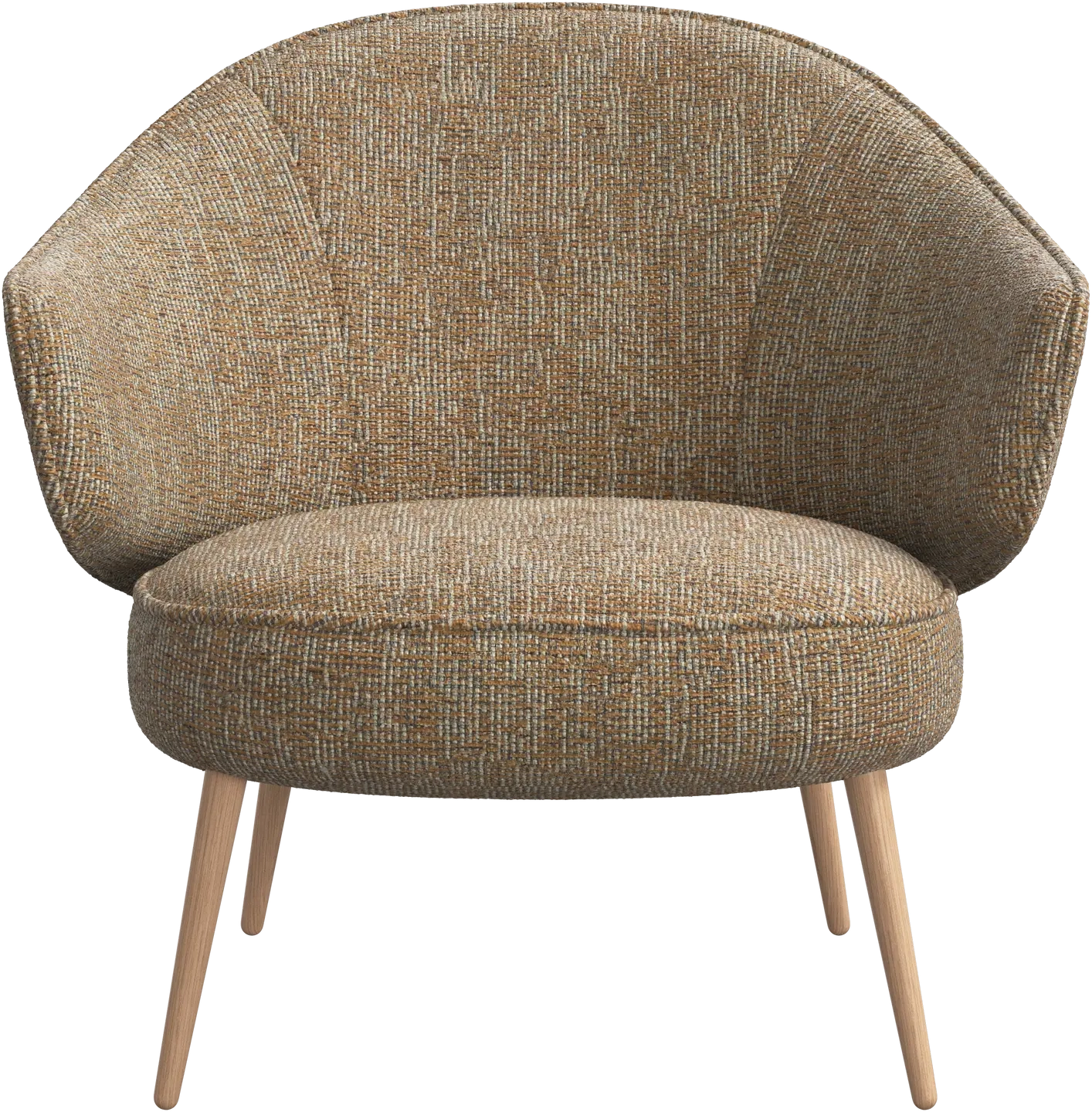 Lnestol - Sennepsfarvet stof