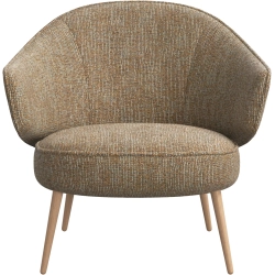 Lnestol - Sennepsfarvet stof