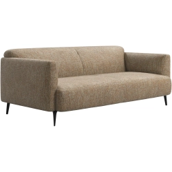 2,5p. Sofa - Sennepsfarvet stof