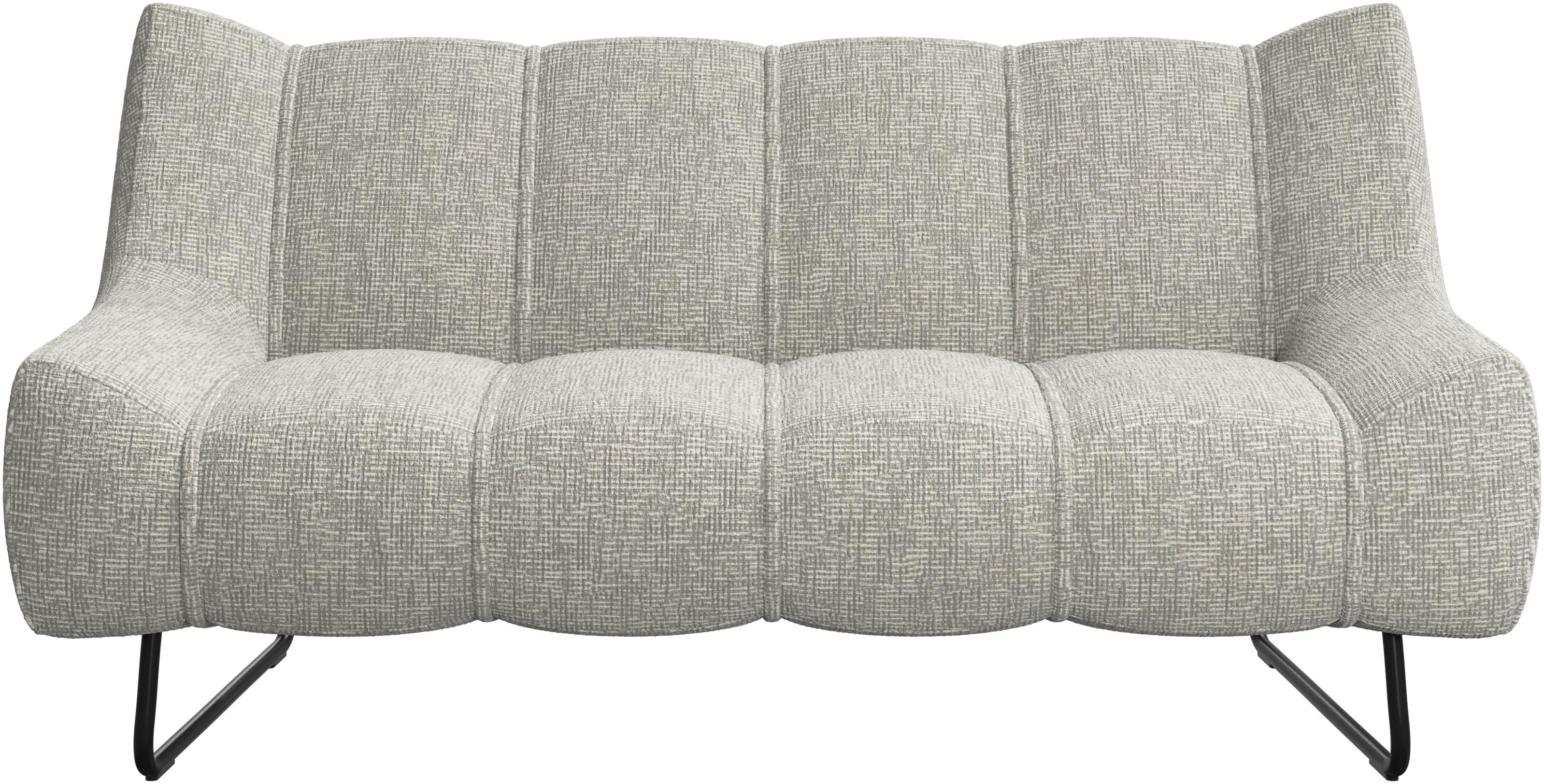 2p. Sofa - Gr / hvid stof