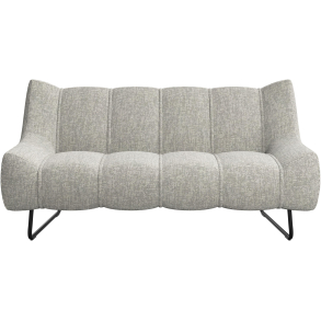 2p. Sofa - Gr / hvid stof