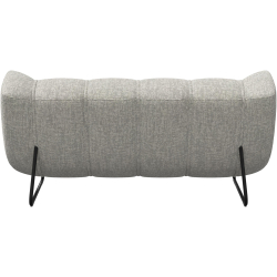 2p. Sofa - Gr / hvid stof