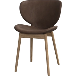 6 stk. Spisestole - Brun lder