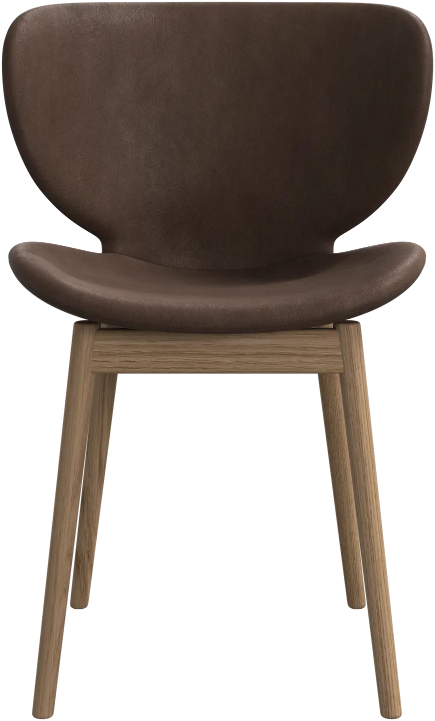 6 stk. Spisestole - Brun lder