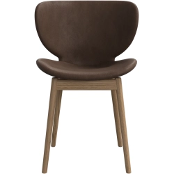 6 stk. Spisestole - Brun lder