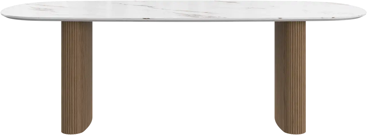 Spisebord - Hvid keramik