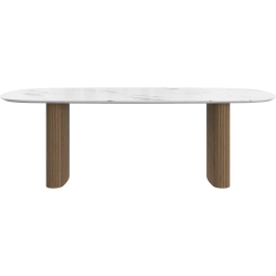 Spisebord - Hvid keramik