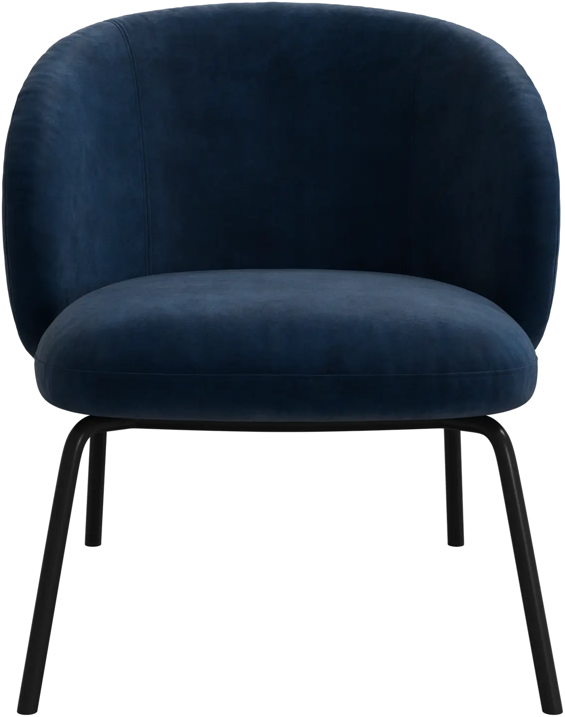 Loungestol - M�rk bl� stof