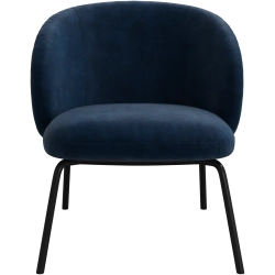 Loungestol - M�rk bl� stof