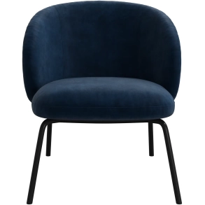 Loungestol - M�rk bl� stof