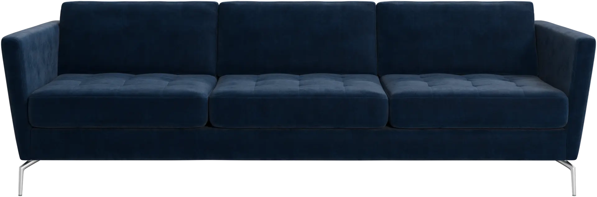 3p. sofa - M�rk bl� velour